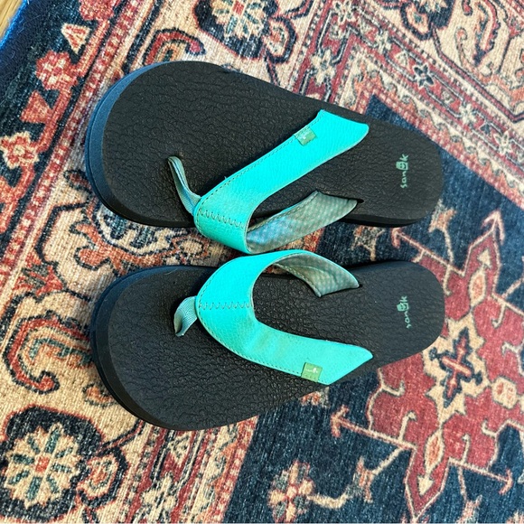 Sanuk Shoes Sanuk Blue Yoga Mat Flip Flop Sandal Poshmark